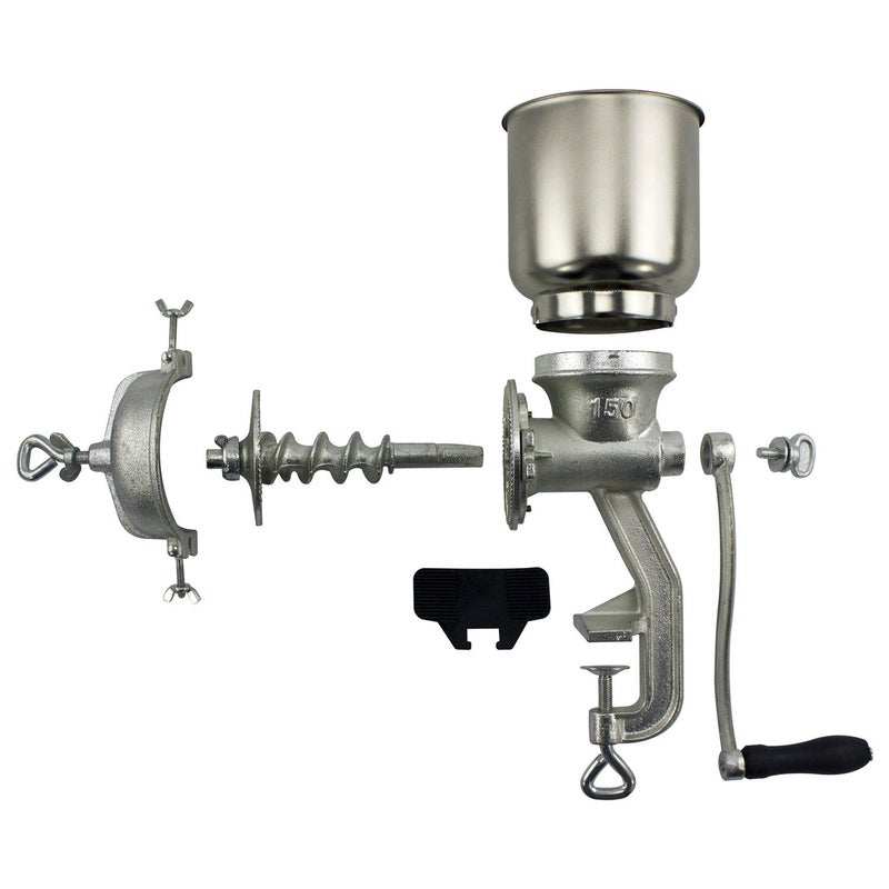 CHARD GM-150 Grain Mill, Tin Coated Cast Iron,Silver - Image 4