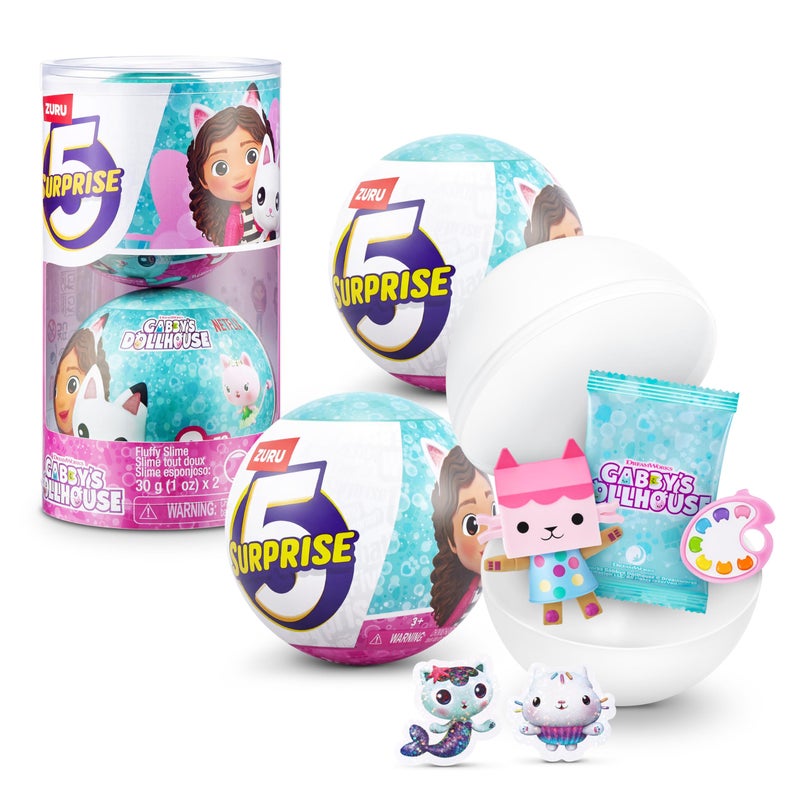 5 Surprise Gabbys Dollhouse by ZURU Toy Figures Collectible Mystery Capsule Toy for Girls Ages 3 and up Gabby Girl Pandy Paws Baby Box Mercat Toy Figures Girls Boys 3 2 Capsules - Image 2