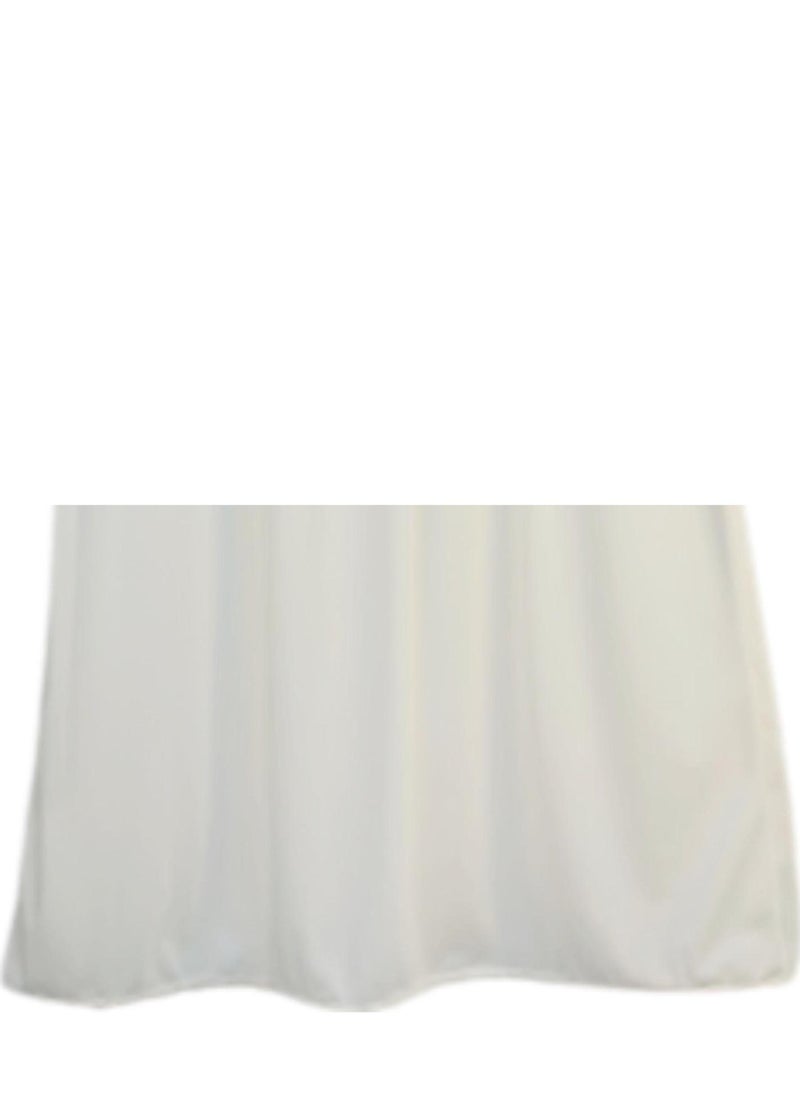 City Rose Skirt Soft , Durable and Cold inner Nylon with Elasticized Waistband and Small Lace Women Off White  - Image 2