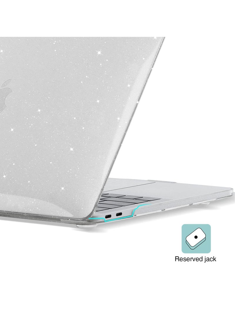 Compatible with MacBook Air 13 inch Case, Glitter Hard Case, with Retina Display Touch ID, Case + TPU Keyboard Cover + Screen Protector for 2022 2021-2018 M1 A2337 A2179 A1932 - Image 3
