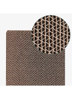 Navaris Navaris Cardboard Cat Scratcher Pads (Pack of 3) - Scratching Pad Boards Made of Reversible Corrugated Cardboard for Cats to Scratch 17" L x 9 1/2" W  - Image 3