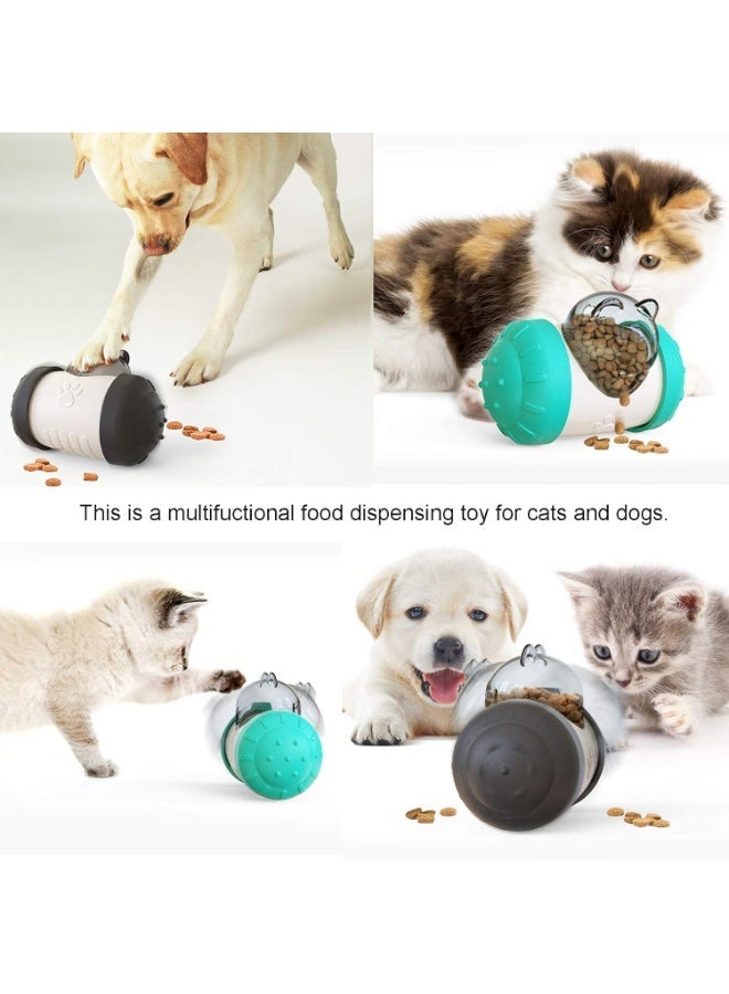BIGTHREE Dog Treat Toy, Interactive Treat Dispensing Dog Toy, Slow Feeder Puzzle Ball for Mental Stimulation, IQ Boosting Food Dispenser for Small/Medium/Large Dogs & Cats (Black) - Image 4