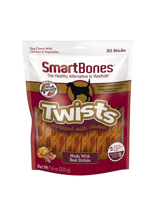 سمارت بونز أعواد SmartBones الملفوفة بالدجاج المصنوعة من لحم الخاصرة الحقيقي، 30 قطعة، دلل كلبك بمضغ خالٍ من الجلد الخام، قطعة واحدة (عبوة من قطعة واحدة) - Image 1