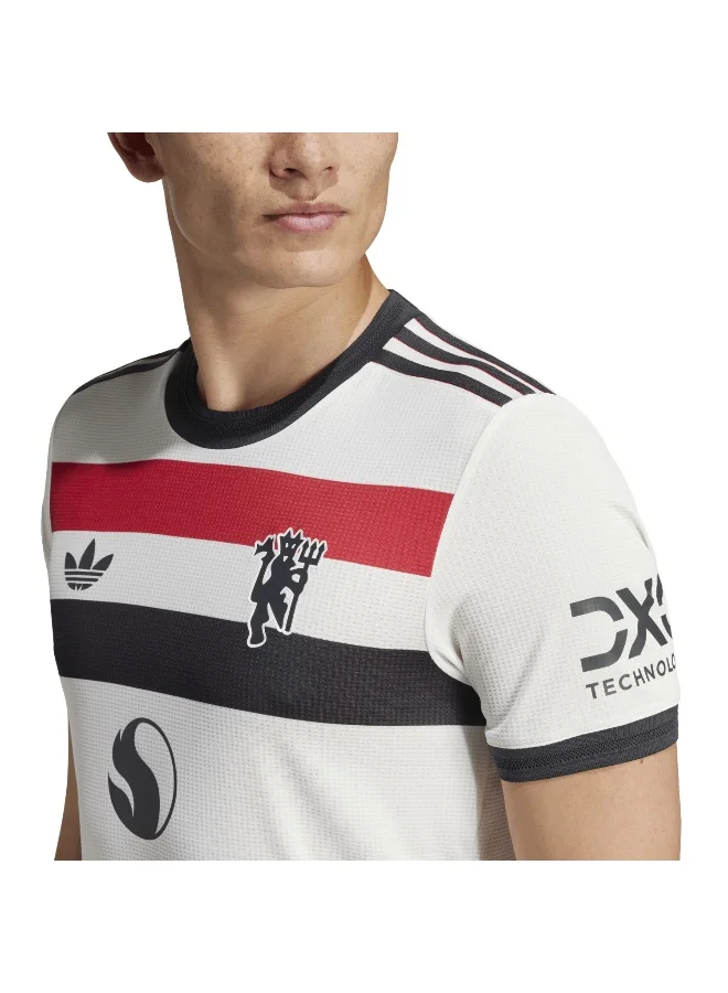 adidas تيشيرت مانشستر يونايتد 3 جيرسي أبيض للرجال مقاس XS