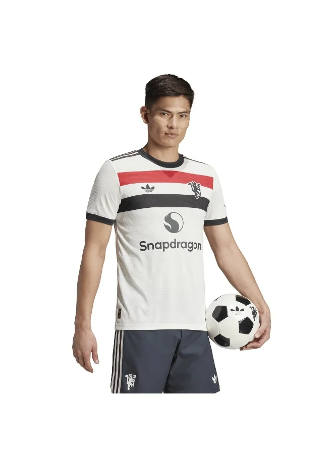 adidas تيشيرت مانشستر يونايتد 3 جيرسي أبيض للرجال مقاس XS
