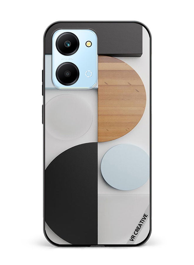 VR CREATIVE Protective Case Cover For Honor Play7T Abstract Design Multicolour - Image 1