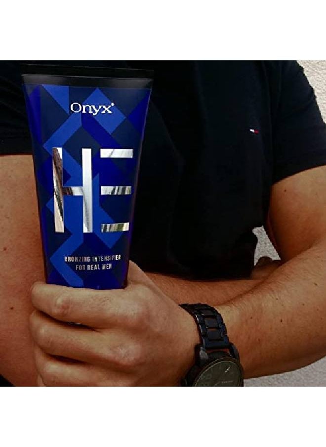 Onyx - He Tanning Lotion For Men Indoor Tanning Bed Lotion With Bronzer And Accelerator Fastabsorbing Formula For Stainfree Effect Skin Firming & Muscle Bronzing Complex - Image 1
