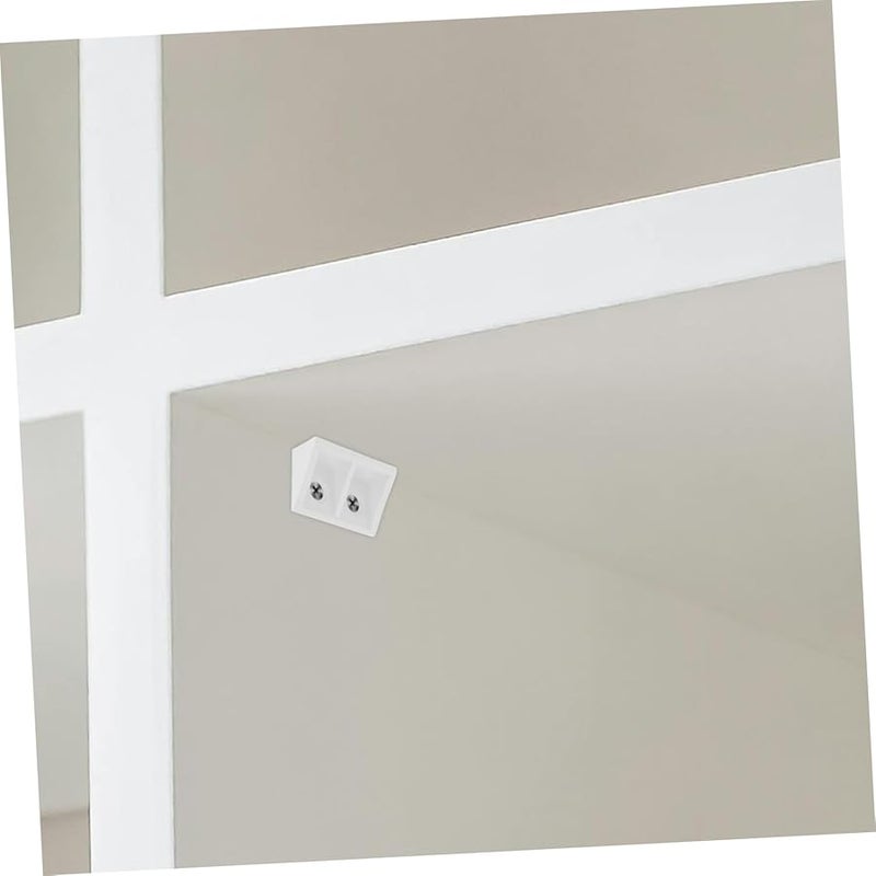 Tehaux 20pcs White Plastic Corner Braces Durable Furniture Support Brackets For Cabinets - Image 5