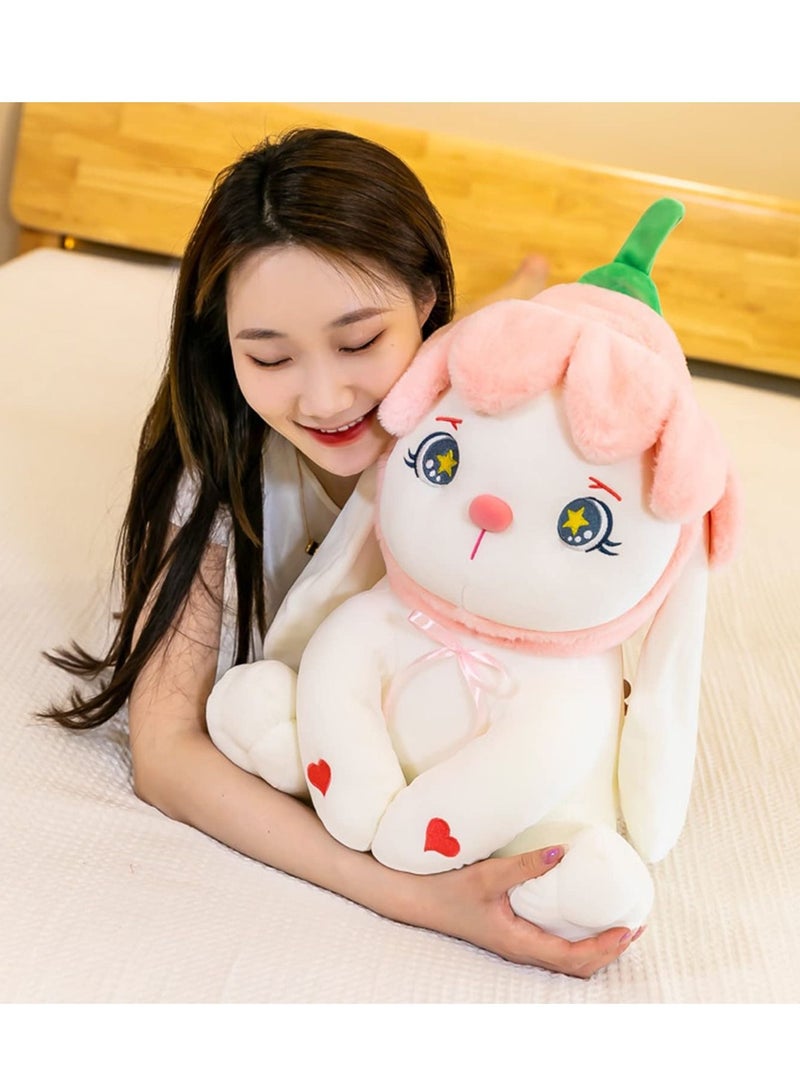 SYOSI Plush Bunny Stuffed Animal Weighted Soft Bunnies Toy Plushie Cute Rabbit Doll Gifts for Kids Girls Adults Little Gift 26cm - Image 2