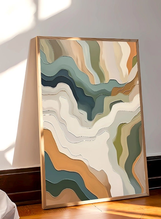 4gdran Canvas Wall Art For Wall Decoration Abstract Design With A Hollow Frame Size 120x80cm One Piece - Image 5
