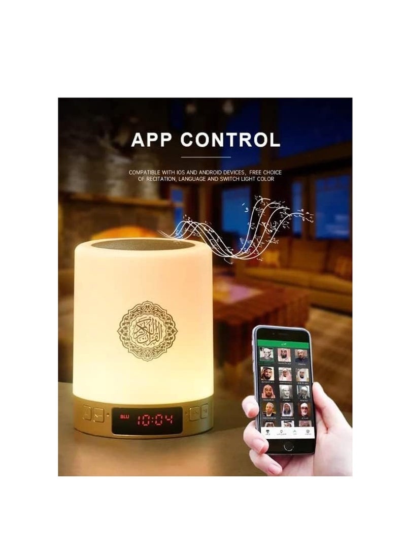 ELTRAZONE Muslim Bluetooth Quran Speaker Lamp Time Display Azan Clock Islamic Gift Set Muslim Speaker - Image 2
