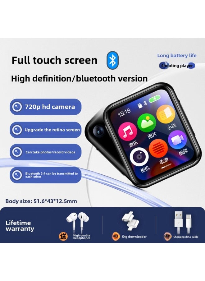 Generic Bluetooth Mp4 Reading Novels Senior High School Student-specific Reader Mp3 Walkman Mp5 E-book Artifact P3p4mp7-Body Color:Camera Touch Screen Version With Long Battery Life★Bluetooth 6.0 [free Headphones/otg/cloth Bag/card Reader/hd Film/enlarged Battery.]-Memory Capacity:8gb [more Than 300 Popular Girls’ Novels + Songs + Movies Have Been Downloaded] - Official Standard Configuration  - Image 1