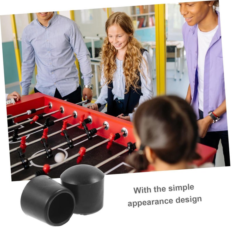 8 PVC Foosball Rod Plugs Football Table End Cap Protective Cover Metal Tube Set - Image 3