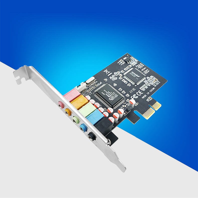 Desktop Motherboard Pci-E Expansion True 5.1 Sound Card Adapter Card Computer Case Built-In Pcie Channel Adapter Board - Image 3