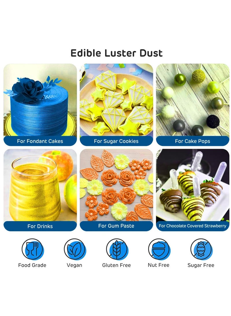 15g Baking decoration powder & Dust Food-Grade Luster Dust Powder for Cake Fondant - Chocolate Decoration - Image 3