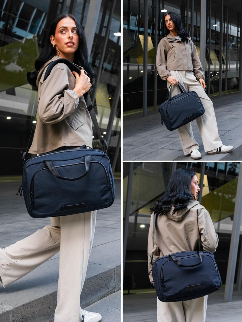 ALPAKA Bravo Brief - 16 Inch Laptop Briefcase, Moonlight Blue Computer Bag with Weatherproof Axoflux 400D Fabric, Messenger Bag for Men and Women, Business Bag for Work Travel - Image 2