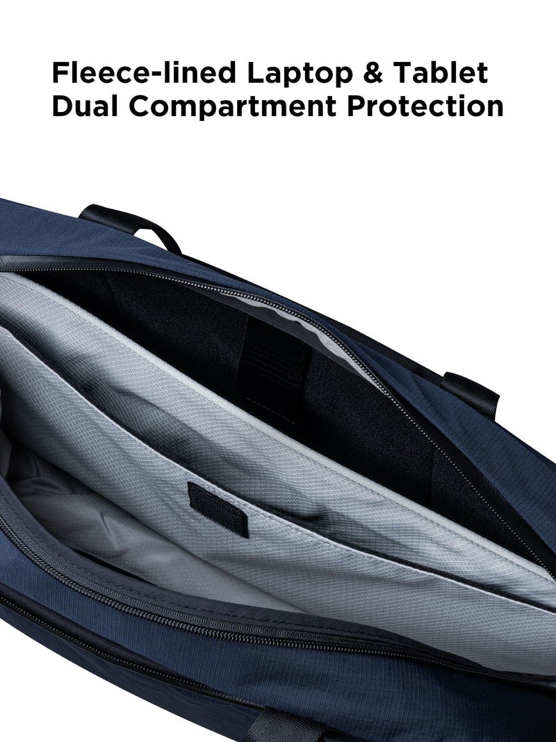 ALPAKA Bravo Brief - 16 Inch Laptop Briefcase, Moonlight Blue Computer Bag with Weatherproof Axoflux 400D Fabric, Messenger Bag for Men and Women, Business Bag for Work Travel - Image 4