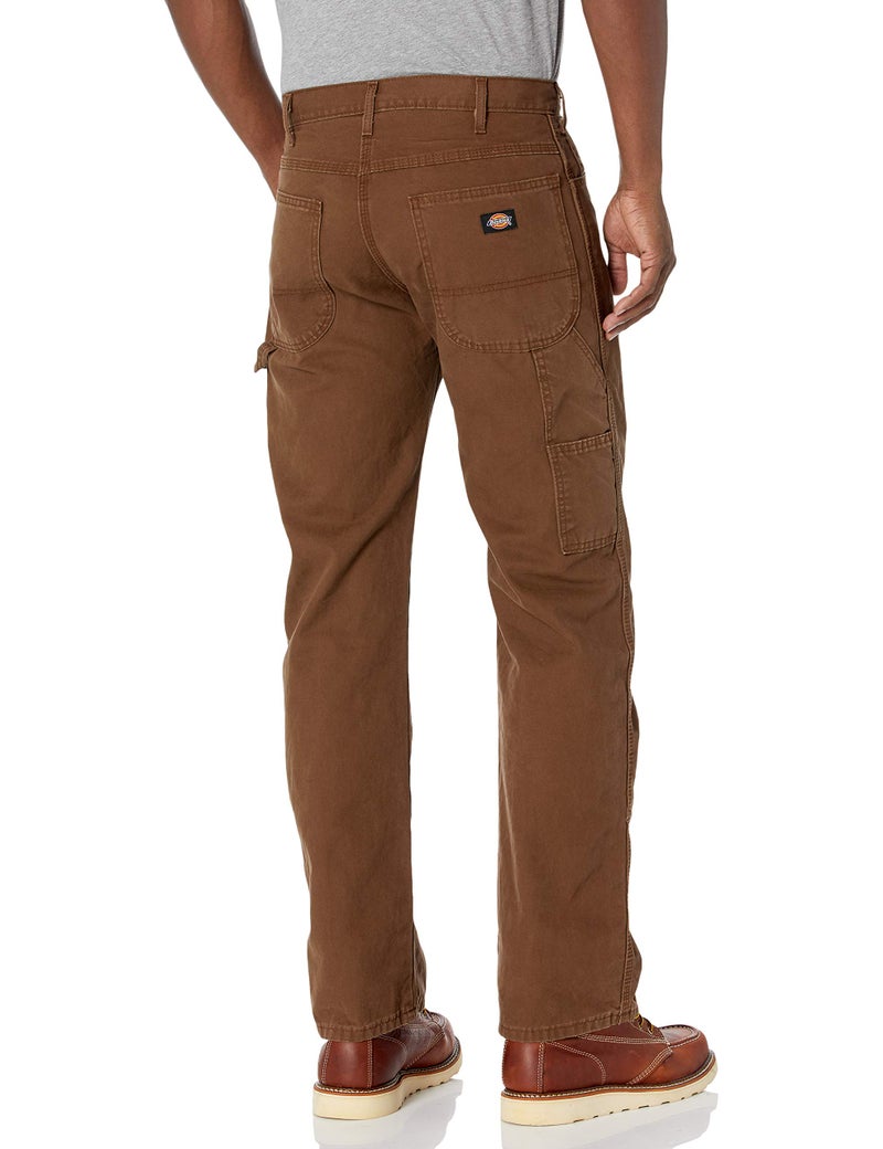 Dickies Men's Relaxed Straight Fit Lightweight Duck Carpenter Jean, Timber, 36W x 30L - Image 2