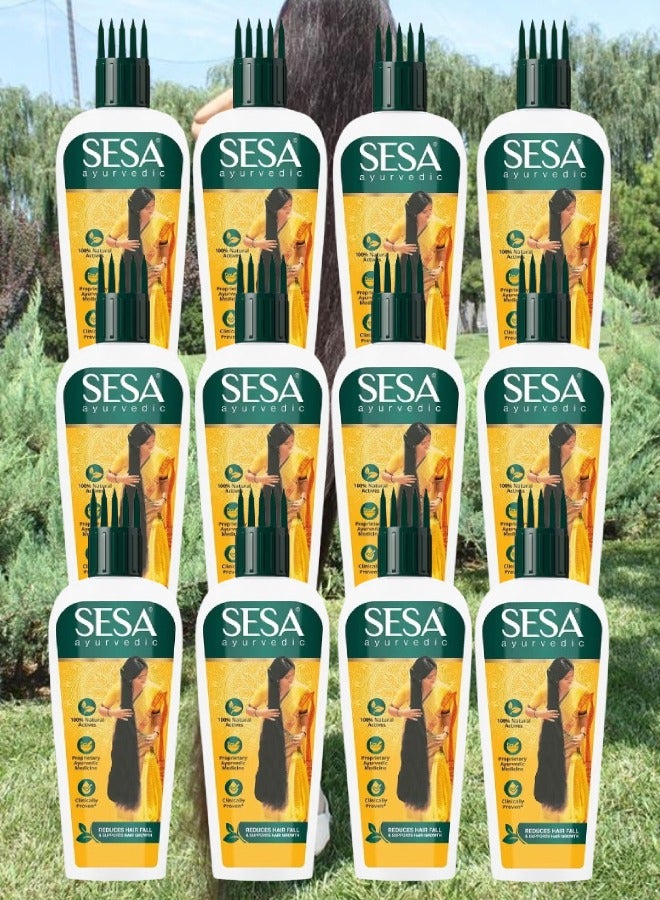 سيسا 12 قطع زيت شعر أيورفيدا بخلاصة برينجراج 100مل - Image 1