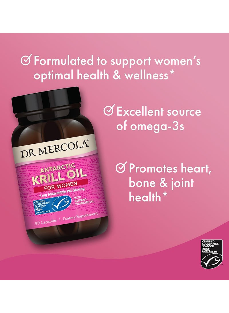Dr. Mercola Krill Oil For Women 90 Capsules  - Image 4