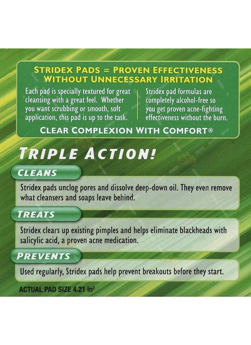 Stridex - Stridex Daily Care Acne Pads for Sensitive Skin with Aloe Vera - 55 Count - Image 1