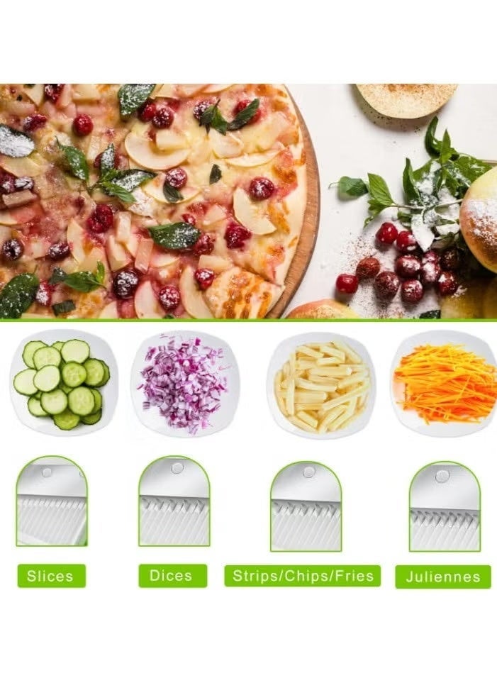 أر أس جي RSG Brava Spring Slicer for Vegetable Cutter Mandoline Slicer,Food Chopper,Dicer Fruit,French Fry Julinner - Image 4