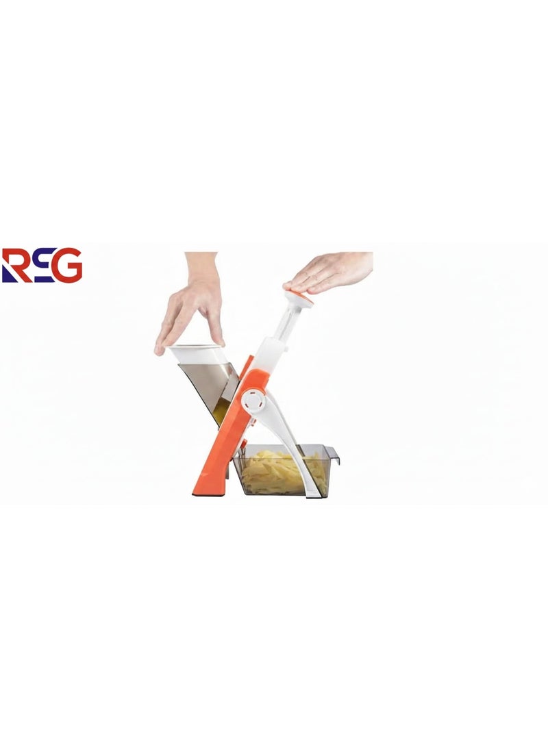 أر أس جي RSG Brava Spring Slicer for Vegetable Cutter Mandoline Slicer,Food Chopper,Dicer Fruit,French Fry Julinner - Image 2