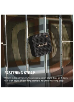 Marshall Willen II Wireless Bluetooth Speaker, over 17+ Hours Playtime, Dust and Waterproof Design (Black and Brass)  - Image 5
