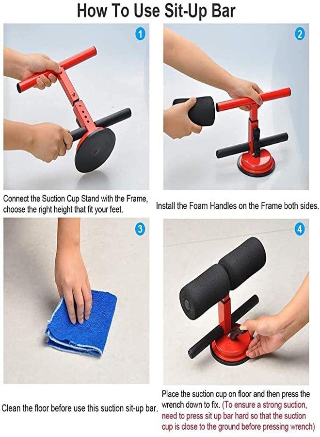 SOLDTRUE Assistive Abdominal Chest and Arm Muscles Exercise Adjustable Fitness Equipment Suction Cup Workout Healthy Abdomen Press Leg Support & Equipment for Lose Weight, Home Gym - Image 5