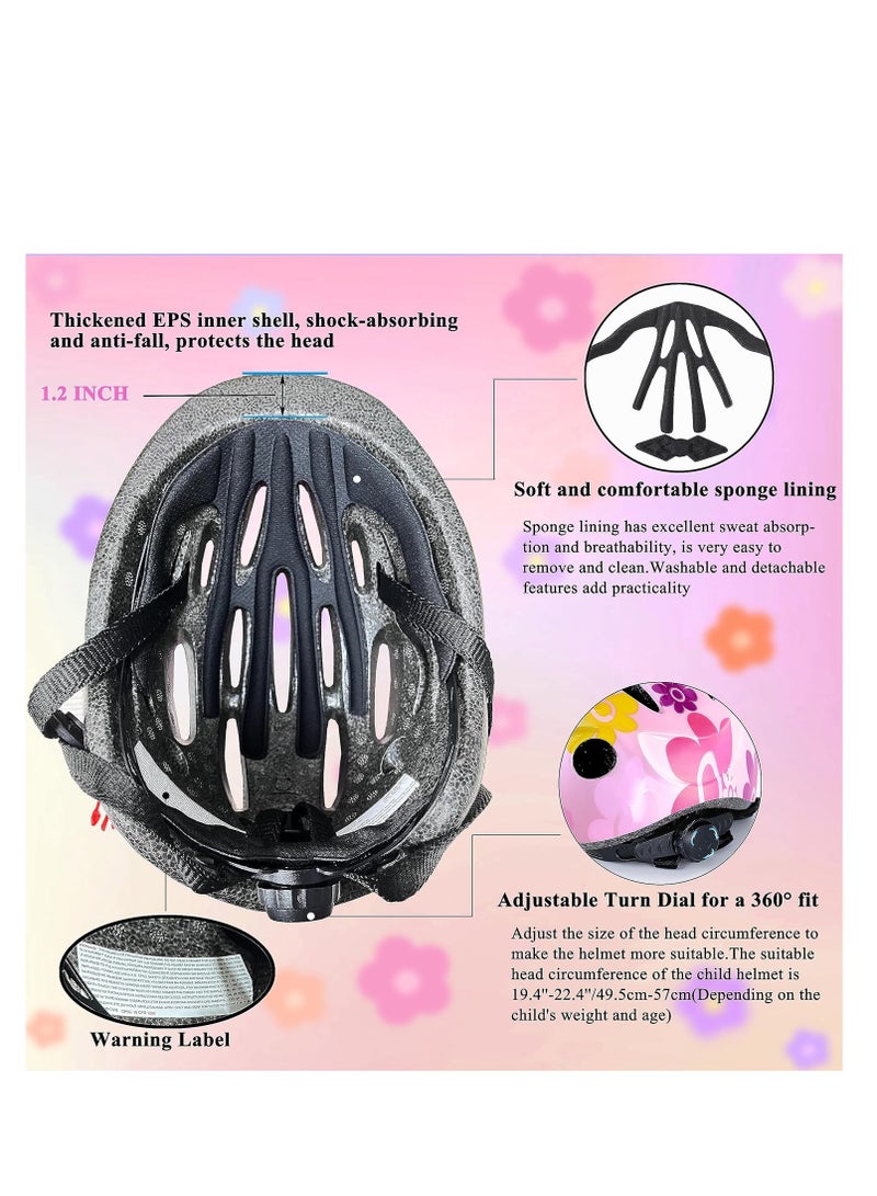 Kids Helmet And Pad Set 7 In 1 Adjustable Safety Toddler Helmet Kids Bike Helmet Protective Gear Set For Scooter Skateboard Roller Skating Cycling  - Image 5