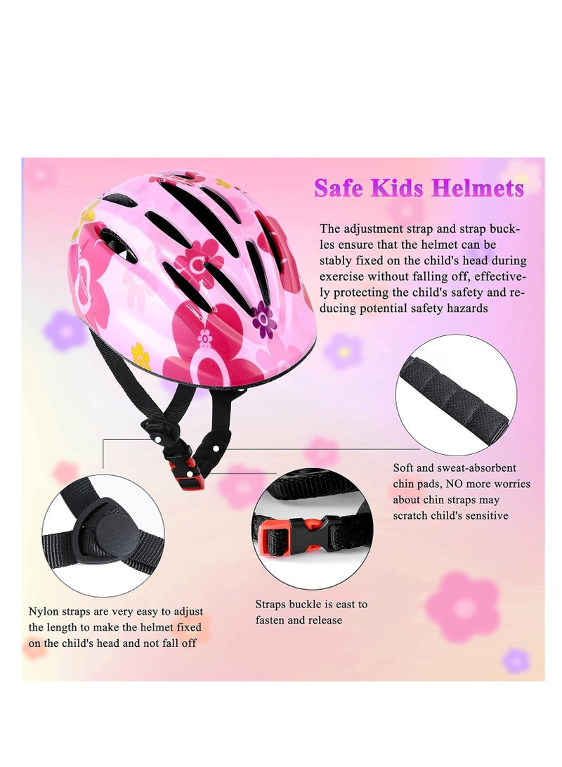Kids Helmet And Pad Set 7 In 1 Adjustable Safety Toddler Helmet Kids Bike Helmet Protective Gear Set For Scooter Skateboard Roller Skating Cycling  - Image 4