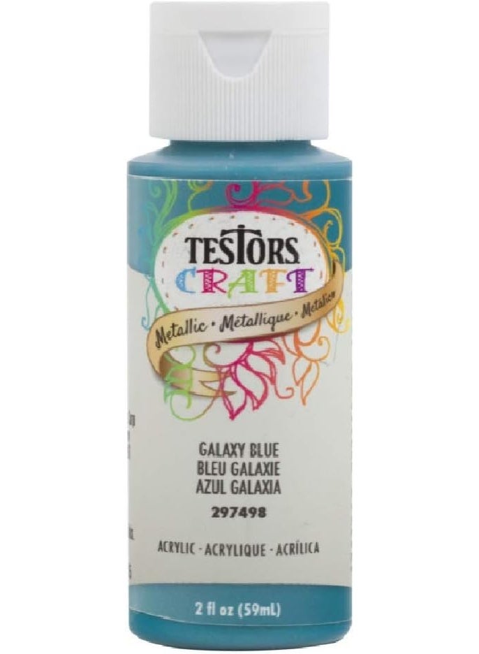Testors 297498 Craft Paint, Galaxy Blue, Metallic