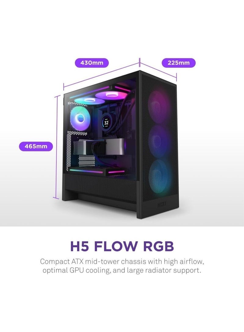 EZYCORNER Gaming PC Ryzen 5 7500X3D RTX 5070 12GB 16GB DDR5 1TB NVMe Windows 11 Pro Black Black Gaming Build - Image 1