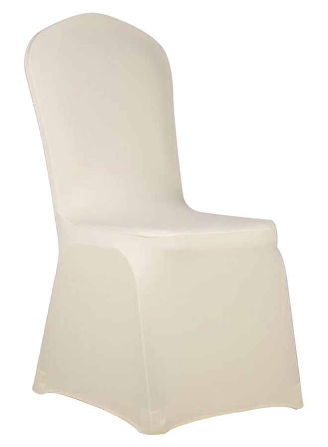 NIBEMINENT Removable Elastic Chair Cover Off White