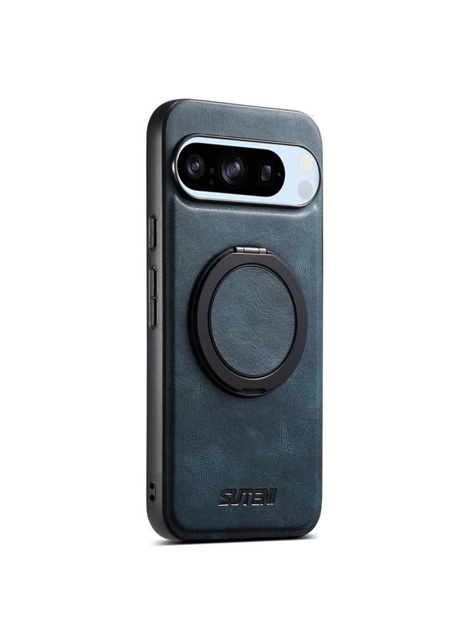 Suteni Case For Google Pixel 8 Pro G3 G3 Oil Wax 360 Rotation Holder MagSafe Back Phone Case - Image 1