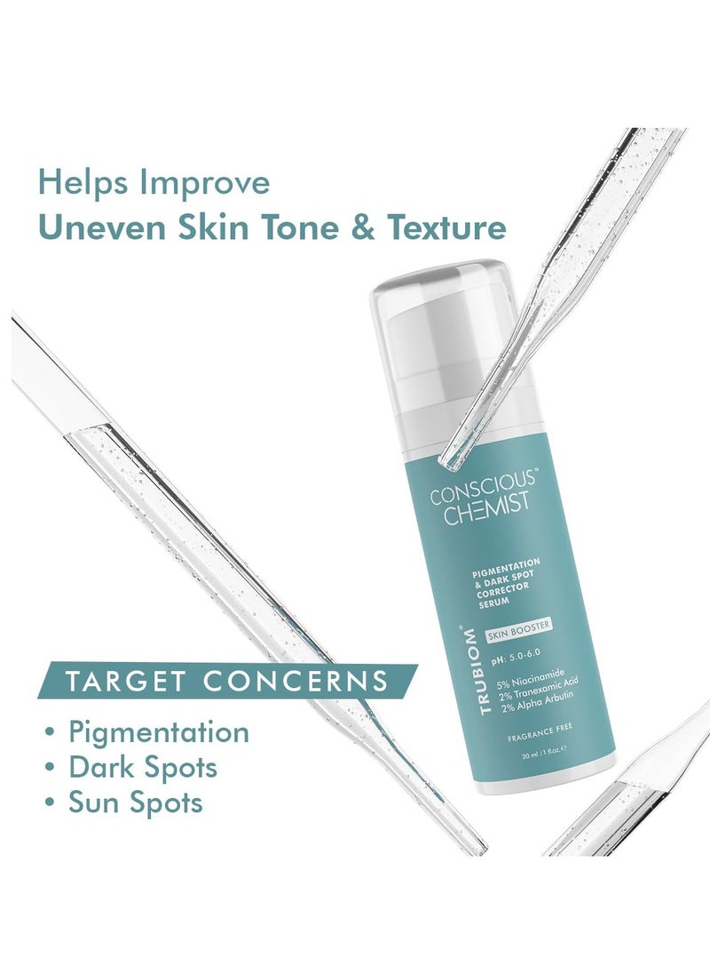 CONSCIOUS CHEMIST - Conscious Chemist 5% Niacinamide 2% Alpha Arbutin Pigmentation and Dark Spot Corrector Serum 30ml - Image 1