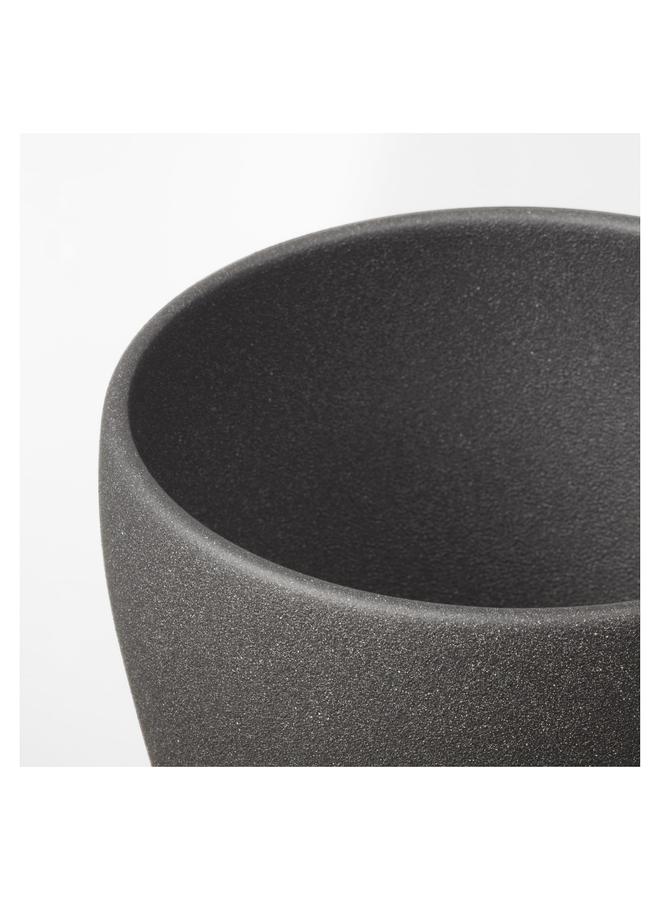 erorex Plant pot, dark grey, 12 cm - Image 5