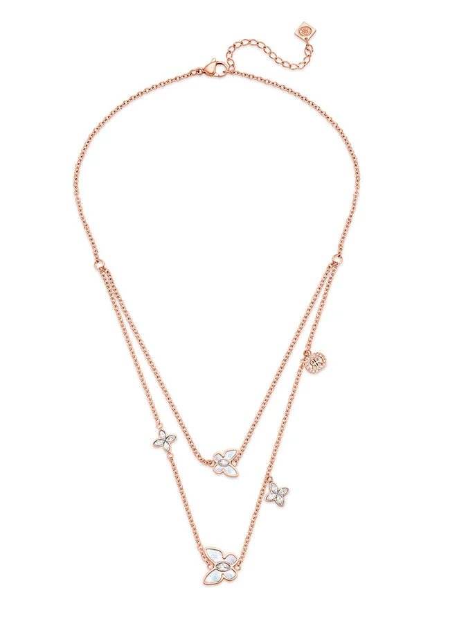 شيروتي 1881 Mariposa.2 Pink Feminine and Elegant Women's Necklace
