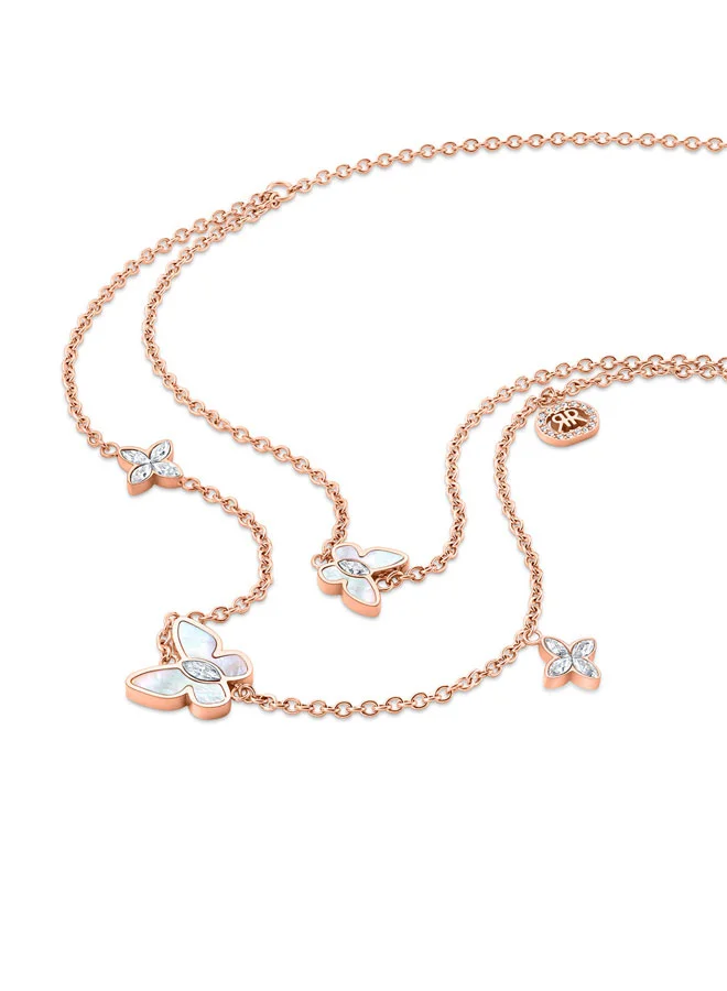 شيروتي 1881 Mariposa.2 Pink Feminine and Elegant Women's Necklace