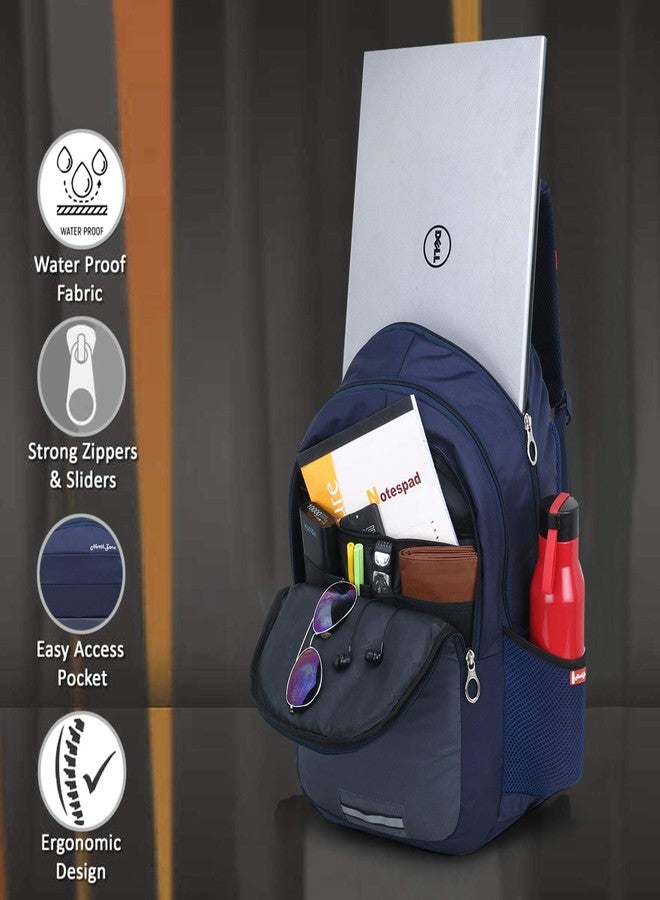 NORTH ZONE 30L Water Resistant Travel Bagpack/College Backpack/School Bag/Office Bag/Business Backpack/Daypack for Men and Women with Rain Cover - Image 2