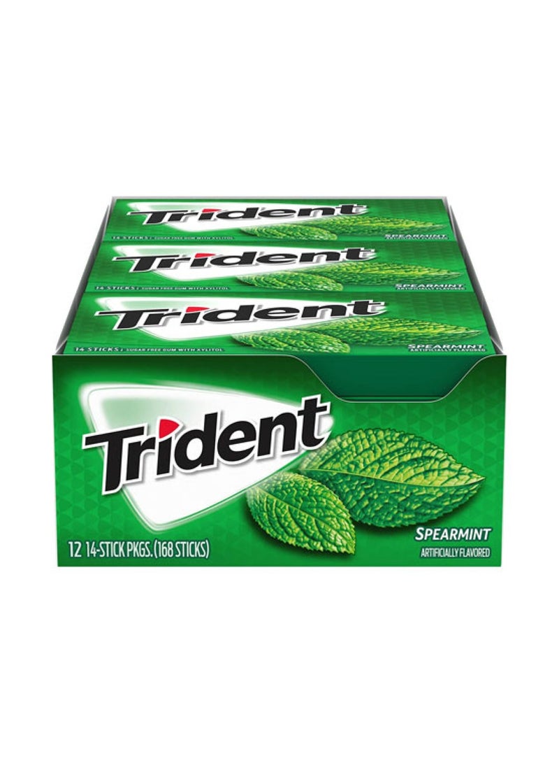 Trident Chewing Gum 14 Sticks ,