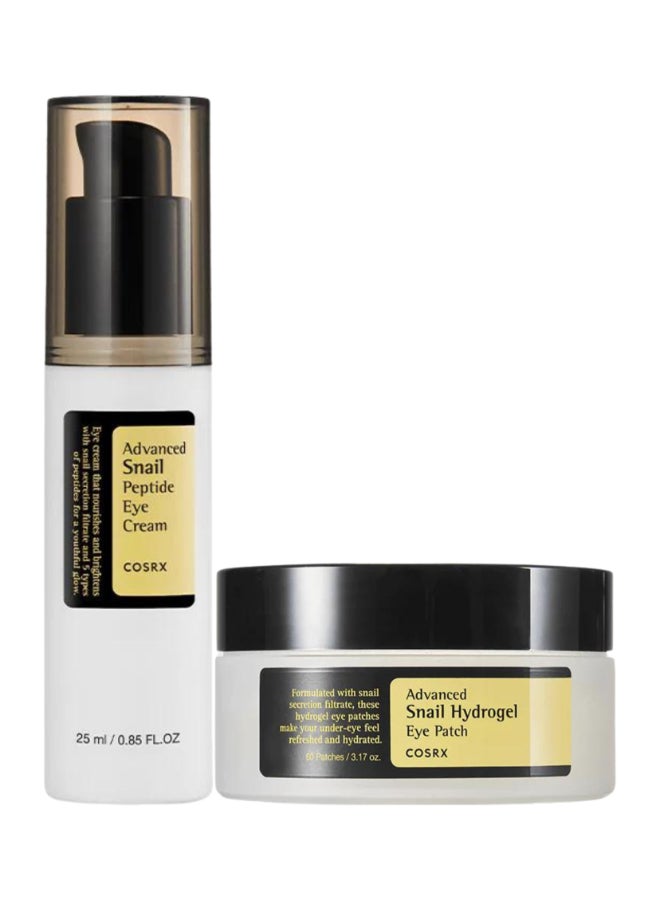 COSRX Advanced Snail Peptide Duo Eye Cream & Hydrogel Eye Patch Double-Functioning Solutions for Radiant Eyes at Any Age 118.99ml - Image 1