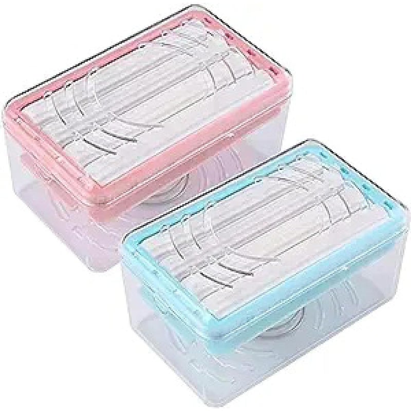 OLMARTT KITCHENWARE 2-in-1 Bar Soap Roller Dispenser,2-in-1 Portable Soap Dish & Soap Dispenser with Roller and Drain Holes,Multifunctional Soap Holder (Pack of 2) - Image 1