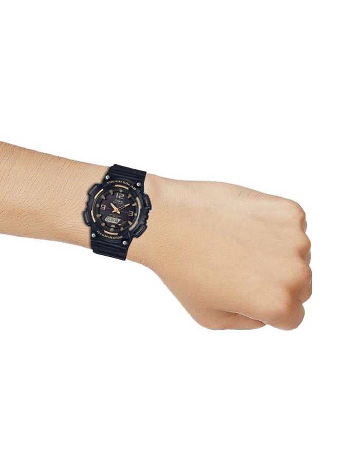CASIO Men Youth Collection Water Resistant Analog & Digital Watch AQ-S810W-1A3VDF - 52 mm - Black - Image 5