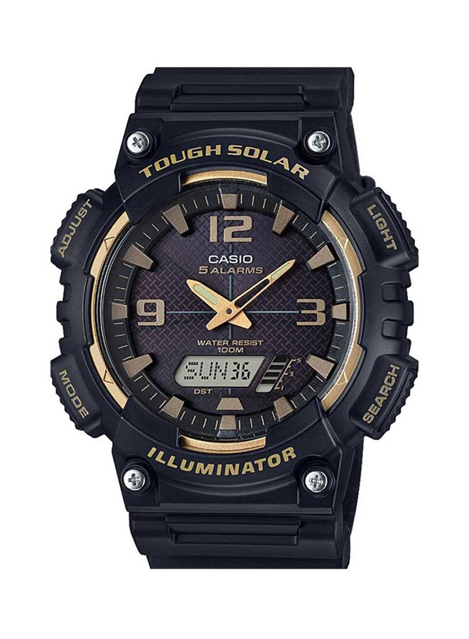 CASIO Men Youth Collection Water Resistant Analog & Digital Watch AQ-S810W-1A3VDF - 52 mm - Black - Image 1