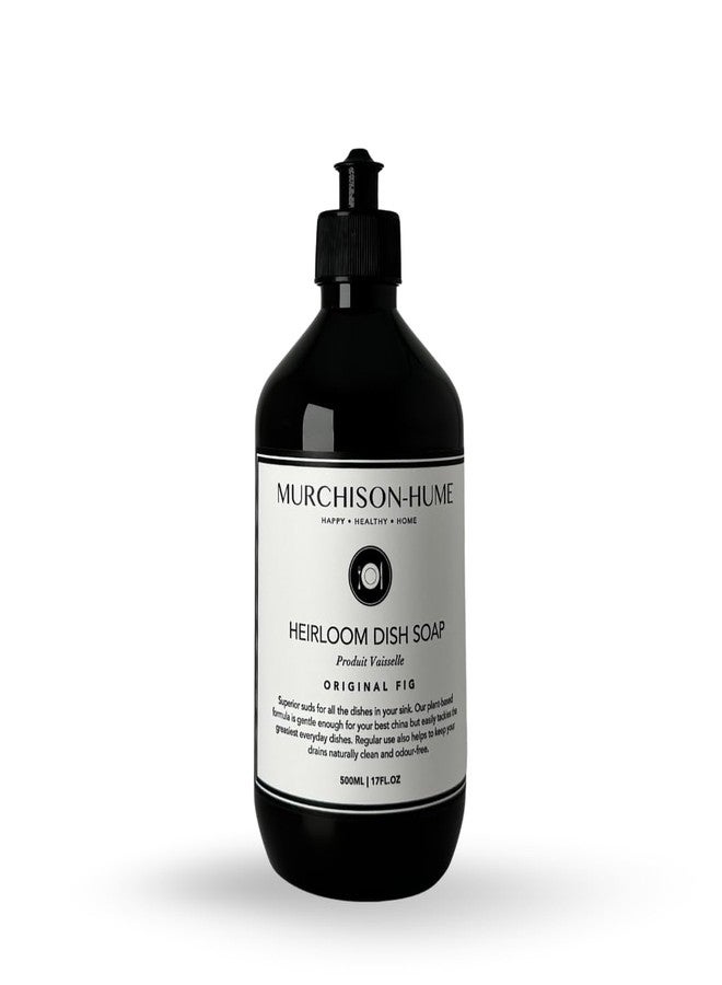 Murchison-Hume Dishwashing Soap, 17 fl oz - Original Fig Mild Dish Soap, Non-Toxic, Cuts Grease, Gentle on Hands, Biodegradable, Sulfate-Free, Sustainable, Counter Worthy Design - Image 1