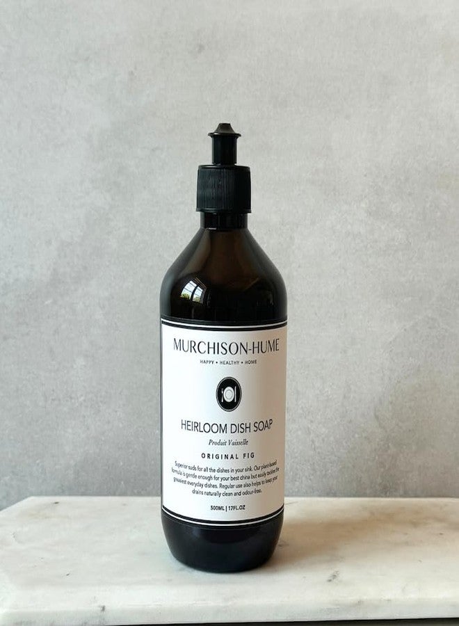 Murchison-Hume Dishwashing Soap, 17 fl oz - Original Fig Mild Dish Soap, Non-Toxic, Cuts Grease, Gentle on Hands, Biodegradable, Sulfate-Free, Sustainable, Counter Worthy Design - Image 5