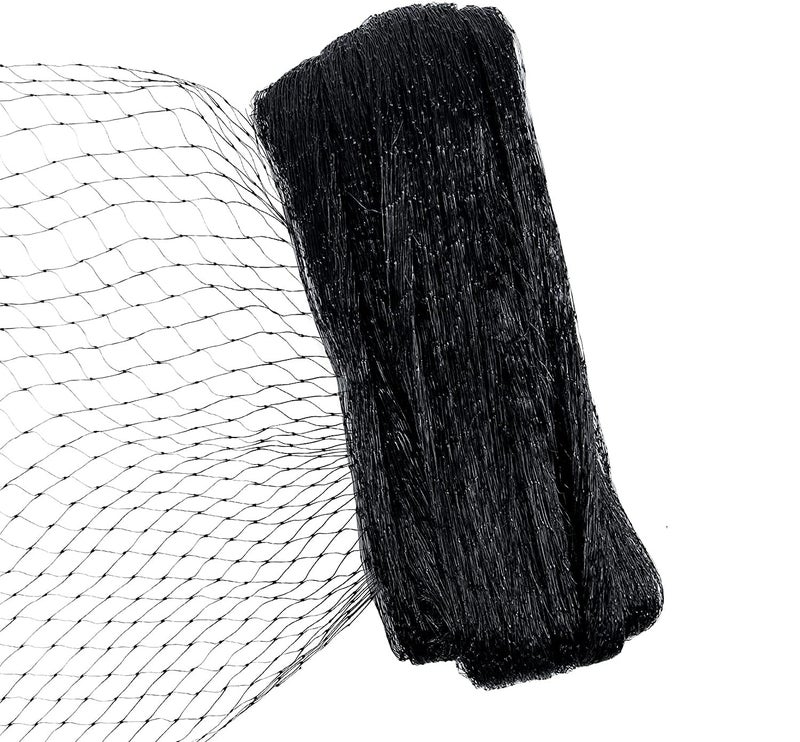 Moira 100 sq ft/ 3 X 3 sq m Anti Bird Net Thin Black Plastic Net with Zip Ties (3, 3) - Image 3