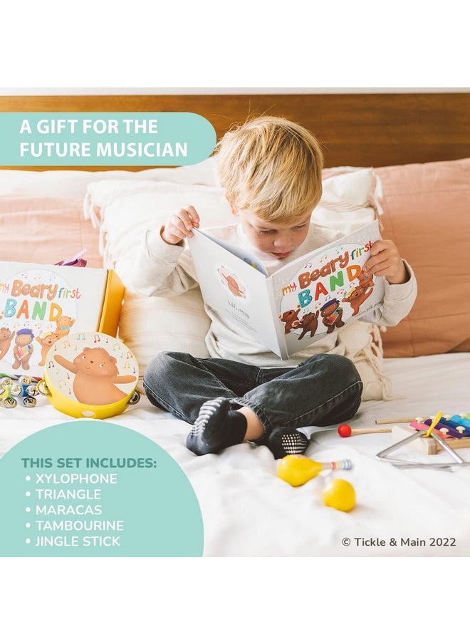 Tickle & Main Tickle & Main My Beary First Band Musical Instruments Gift Set, Includes Storybook and Wooden Percussion Toys for Toddler Girls and Boys  - Image 3