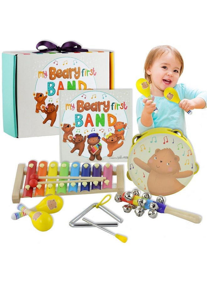 Tickle & Main Tickle & Main My Beary First Band Musical Instruments Gift Set, Includes Storybook and Wooden Percussion Toys for Toddler Girls and Boys  - Image 1